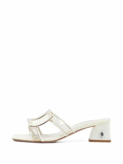 Pre-owned Roger Vivier Vintage Bikiviv Transparent-strap Sandals In White