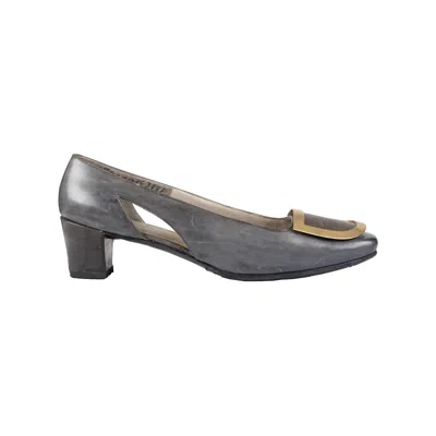 Roger Vivier Vintage Block Heel Pumps - '60s In Gray