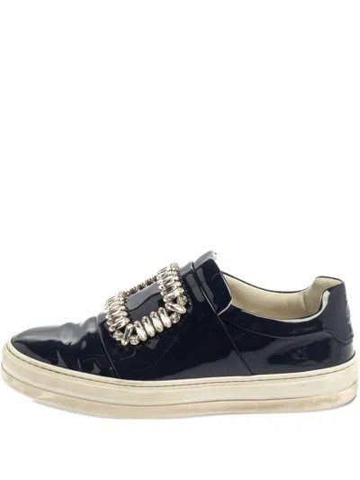 Pre-owned Roger Vivier Vintage Sneaky Viv Sneakers In Blue