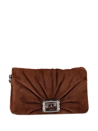 Pre-owned Roger Vivier Vintage Suede Cross Body Bag In Brown