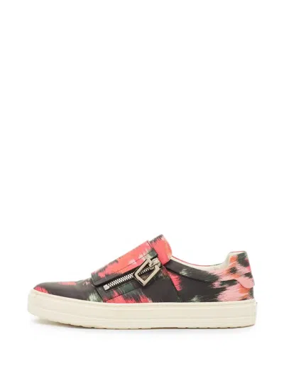 Pre-owned Roger Vivier Vintage Viv Side-zip Sneakers In Black
