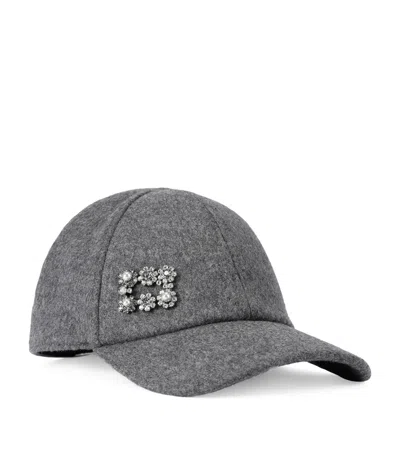 ROGER VIVIER VIRGIN WOOL BROCHE VIVIER SAILOR CAP