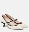 Roger Vivier Virgule Babies 55 Patent Leather Mary Jane Shoes In White