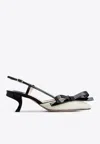 Roger Vivier Virgule Bow 55 Slingback Pumps In White