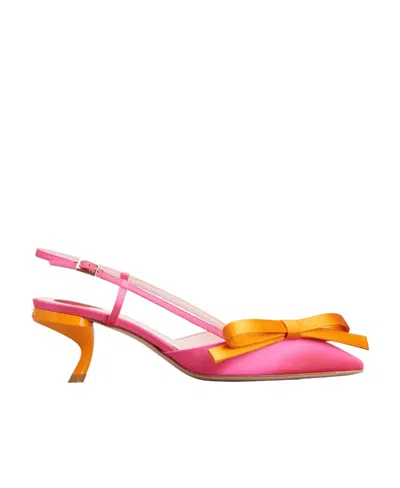 Roger Vivier Virgule Bow Slingback Pumps