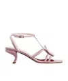 Roger Vivier Virgule Buckle Sandals In Multicolor