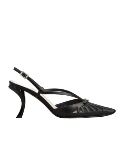 Roger Vivier Virgule D'orsay Pumps In Leather In Black