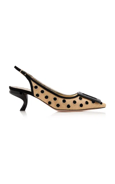 Roger Vivier Virgule Dots Slingbacks In Multi