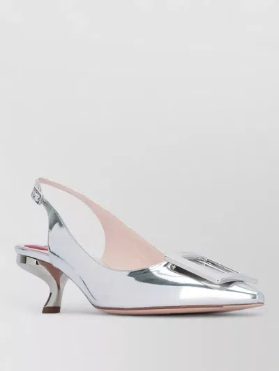 Roger Vivier Virgule Slingback Pumps Buckle Toe Heel In Transparent