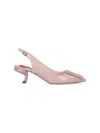 Roger Vivier 'virgule' Slingbacks In Pink