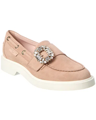 Roger Vivier Viv Boat Strass Suede Loafer