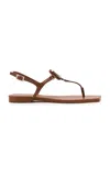 Roger Vivier Viv By The Sea Leather Sandals In Brown