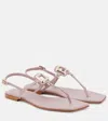 Roger Vivier Viv' By The Sea Leather Thong Sandals