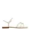 Roger Vivier Viv' By The Sea Sandals In Leather In Off White