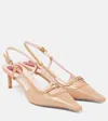 Roger Vivier Women Viv Canard Mini Buckle Sling Back Dec 55 In Deserto Chiaro
