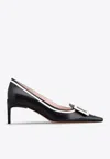 ROGER VIVIER VIV' CANARD 55 TWO-TONE PUMPS