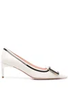 ROGER VIVIER ROGER VIVIER VIV CANARD LEATHER PUMPS