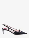 Roger Vivier 55mm Mini Buckle Leather Slingbacks In Black