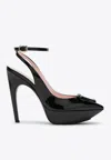 Roger Vivier Viv' Choc 125 Platform Pumps In Patent Leather In Black
