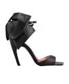 Roger Vivier Viv' Choc Back Bow Sandals In Nappa Leather