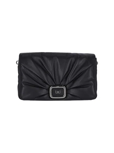 Roger Vivier Viv Choc Big Bag In Black  