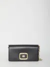 Roger Vivier Viv Choc Chain Bag In Black