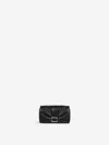 Roger Vivier Viv Choc Me Leather Wallet-on-chain In Black
