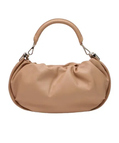 Roger Vivier Logo Engraved Chain-linked Tote Bag In Brown