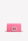 Roger Vivier Viv' Choc Jewel Mini Bag In Satin