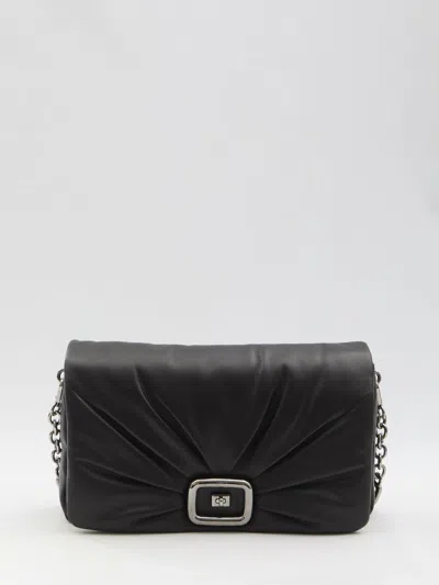 Roger Vivier Viv' Choc Large Bag In Black