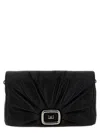Roger Vivier 'viv' Choc Large' Shoulder Bag In Black