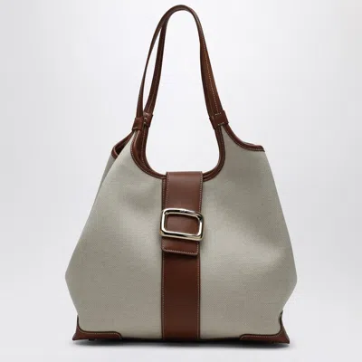 Roger Vivier Viv Choc Medium Shopping Bag Natural Coloured