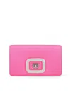 Roger Vivier Viv Choc Mini Clutch Bag In Pink