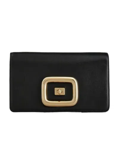 Roger Vivier Miss Vivier Crossbody Bag In Black
