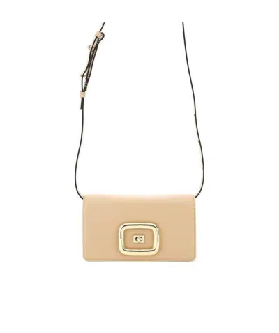 Roger Vivier Viv' Choc Mini Shoulder Bag In Brown