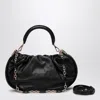 Roger Vivier Viv'' Choc Royal Black Leather Hobo Bag