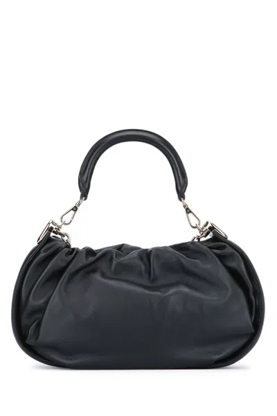 Roger Vivier Viv' Choc Royale Hobo Medium In Black
