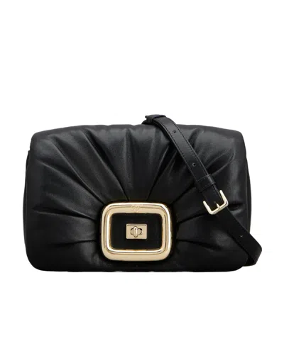 Roger Vivier Viv' Choc Me Bag In Leather In Black