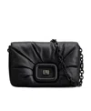 Roger Vivier Viv' Choc Me Bag In Leather In Black