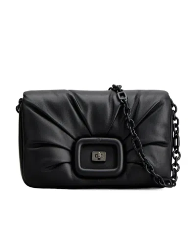 Roger Vivier Viv' Choc Me Bag In Leather In Black