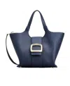 Roger Vivier Viv' Choc Shoulder Bag In Blue