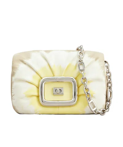 Roger Vivier Viv' Choc Mini Bag In Nappa Leather In Nude