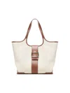 Roger Vivier Buckle Detailed Shopping Bag In Bicolor