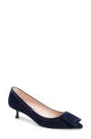 Roger Vivier Viv In The City Mixed Leather Buckle Pumps In Galassia Scuro/blu Chiaro