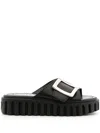 Roger Vivier Viv Go Chunky Rubber Sole Sandals