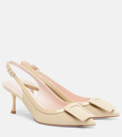 Roger Vivier Viv In The City 65 Slingback Pumps In Sand
