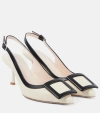 Roger Vivier Viv In The City 65 Bicolor Slingbacks In Multicoloured