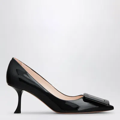 ROGER VIVIER ROGER VIVIER VIV' IN THE CITY PUMPS IN BLACK PATENT LEATHER