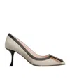 Roger Vivier Viv' In The City Pumps In Canvas In Multi
