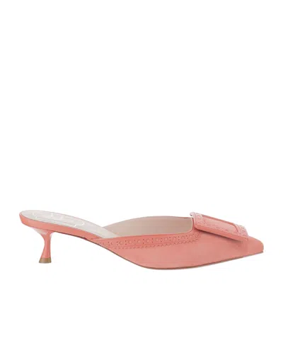 Roger Vivier Viv' In The City Slack-heeled Sandals In Pink